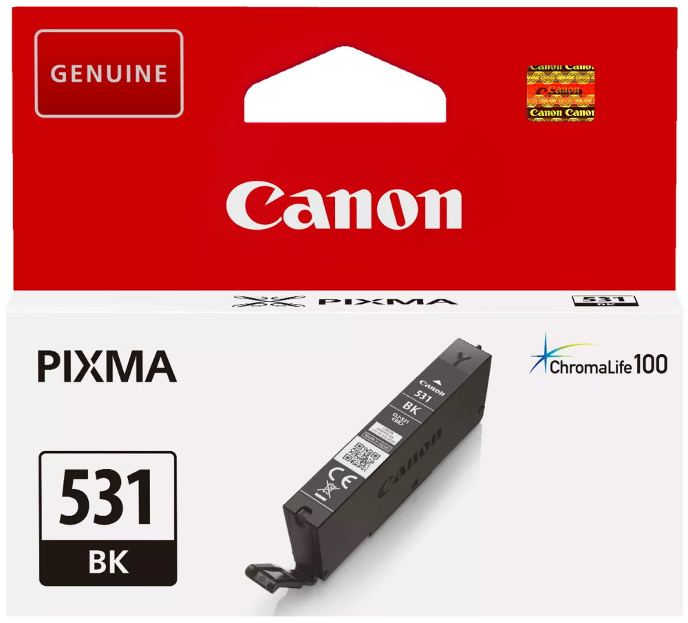 Canon inkoustová náplň CLI-531 BK EUR černá