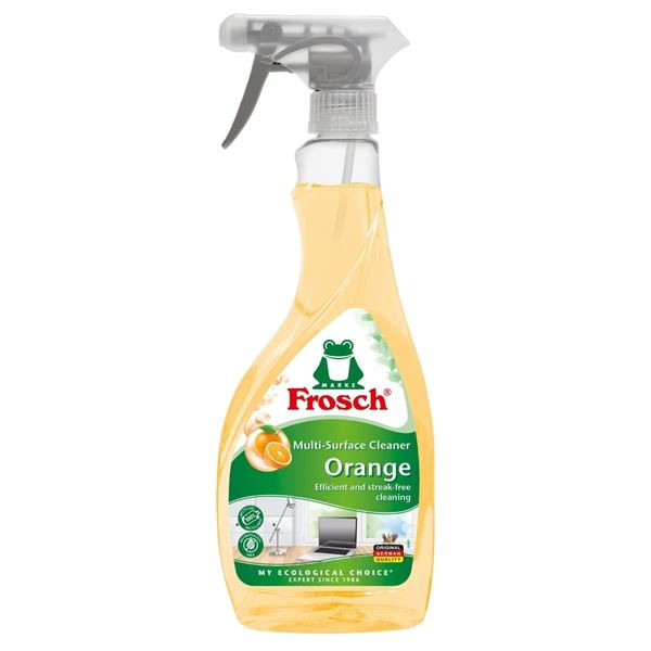 Čistič na lesklé povrchy Frosch - pomeranč, 500 ml