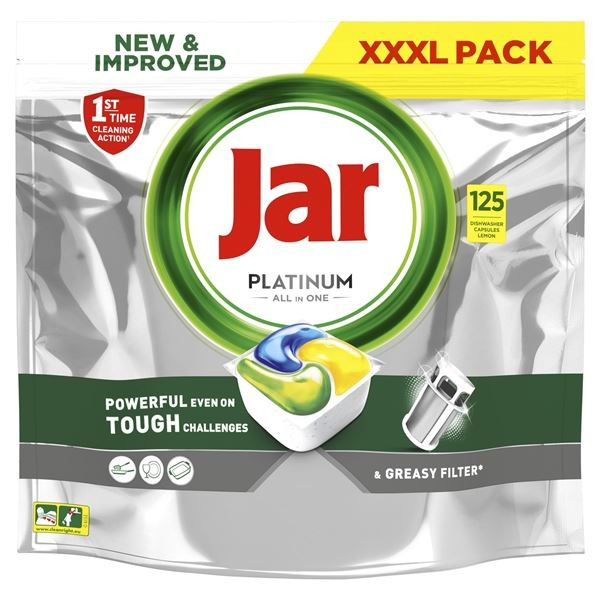 Tablety do myčky Jar Platinum - citron, 125 ks
