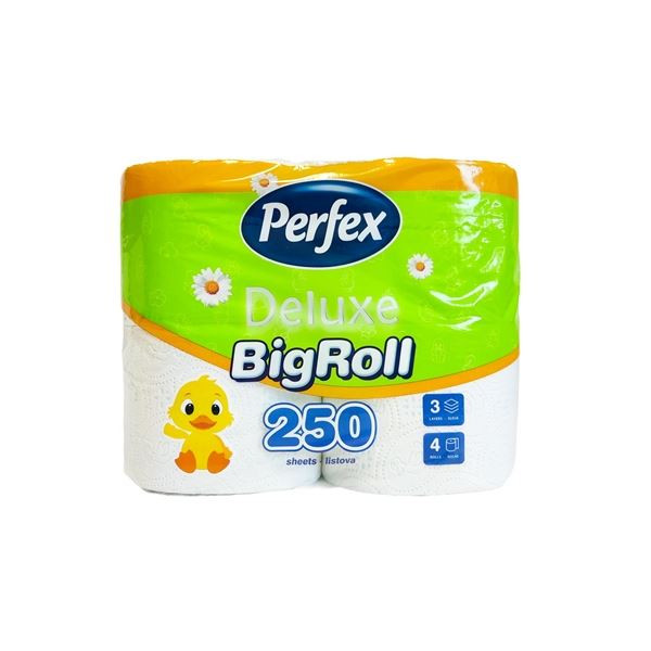 Toal. papír Perfex-heřm.De Luxe,3vrstvý,bílý,4ks