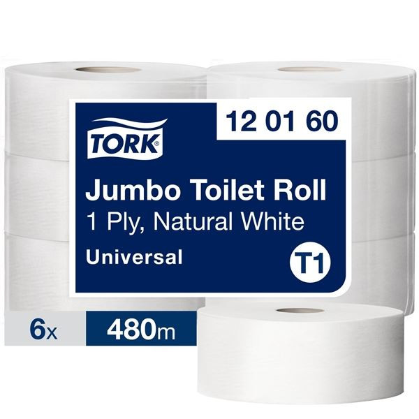Toaletní papír Tork Jumbo-1 vrs.,recykl,26cm,6rolí