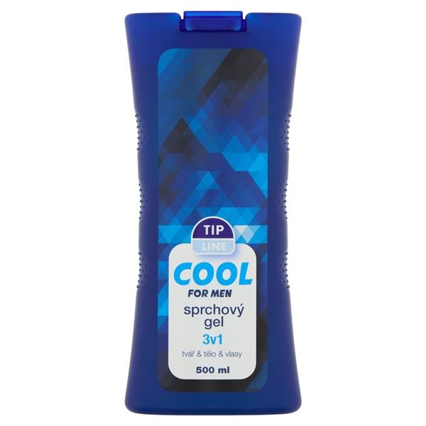 Sprchový gel Tip line - pro muže Cool, 500 ml