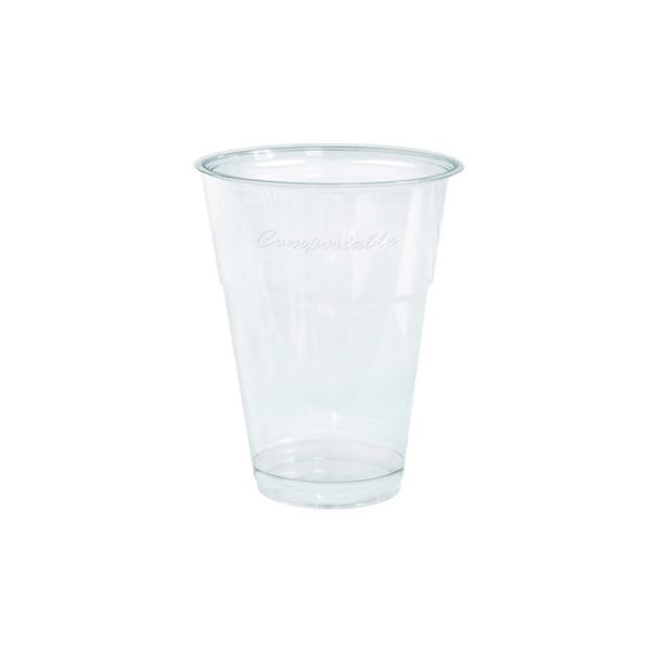 Jedn. kelímky-kompostov., průhledné,300 ml,800ks