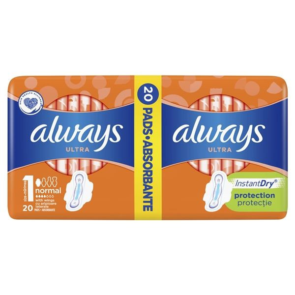 Dámské vložky Always - ultra normal, duo, 20 ks