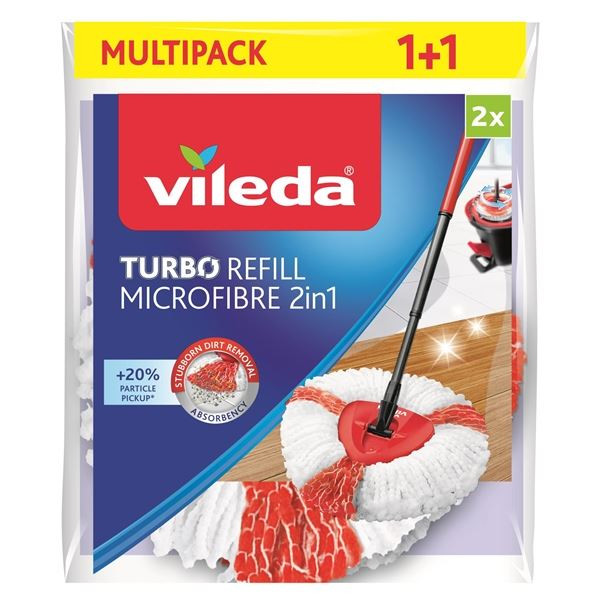 Náhrada k mopu Vileda - TURBO microfibre 2v1, 2 ks