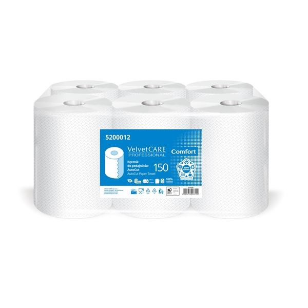 Papír.ručníky v roli AutoCut Velvet Profess-6 rolí