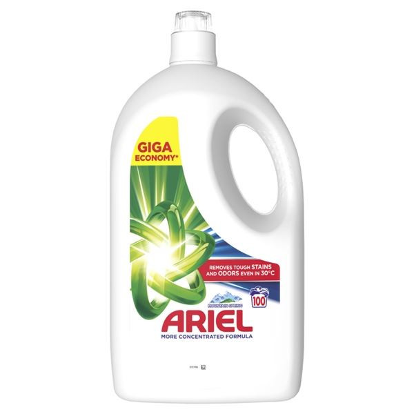 Gel na praní Ariel - Mountain Spring, 4,5 l,100 PD