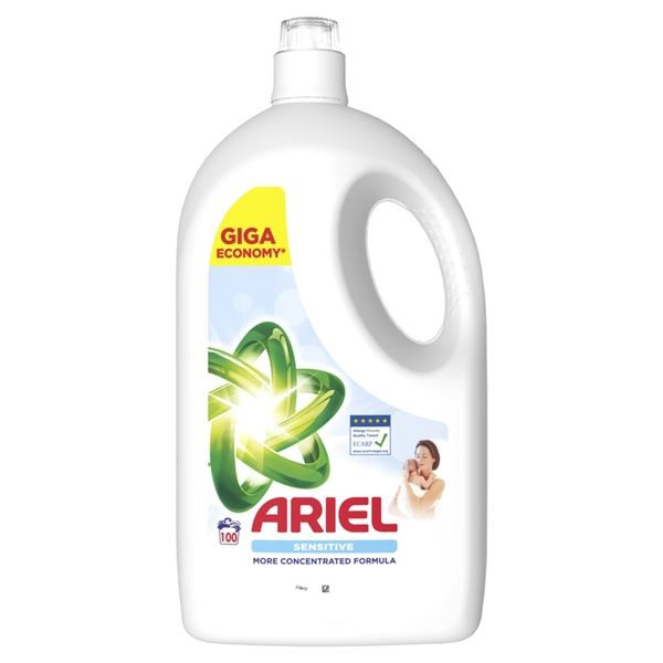 Gel na praní Ariel - Sensitive, 4,5 l, 100 PD