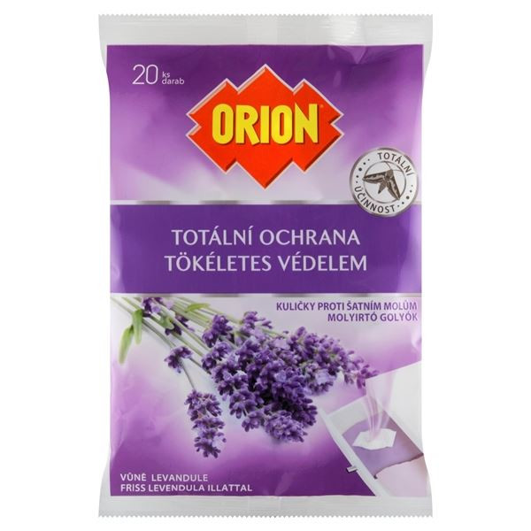 Kuličky proti molům Orion - levandule, 20 ks