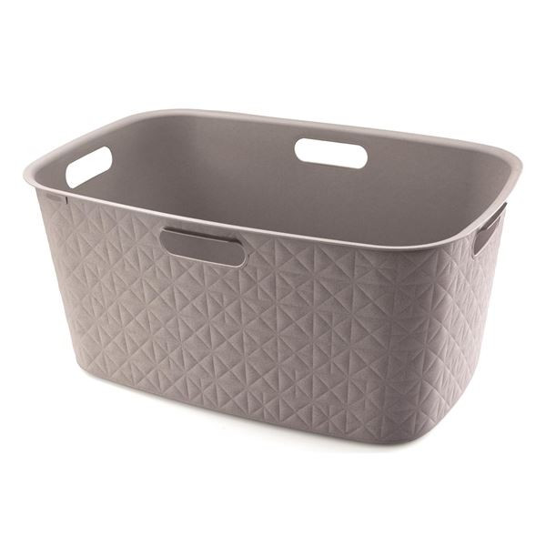 Koš na prádlo Curver Softex - 45 l, šedý
