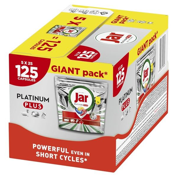 Tablety do myčky Jar Platinum Plus citron-5x25ks