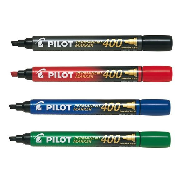 Permanentní popisovač Pilot 400, sada 4 barev