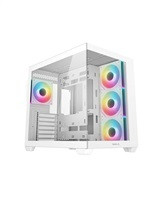 DEEPCOOL Case CG530 4F WH, ATX, Průhledná bočnice, 4x120mm ARGB, bílá