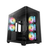 DEEPCOOL Case CG590U 5F, ATX, Průhledná bočnice, 5x120mm ARGB Fan, černá
