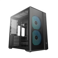 DEEPCOOL Case CG590 MESH 2F, ATX, Průhledná bočnice, 2x160mm ARGB, černá