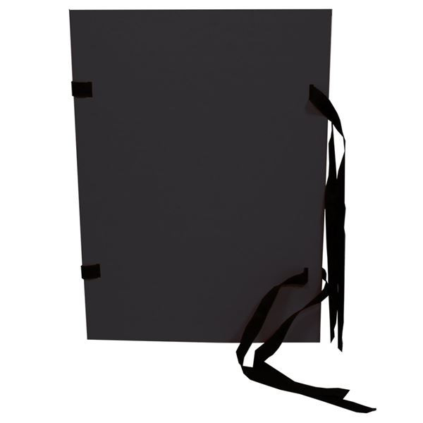 Prešp.desky s tkanicí Hit Office,A4,černé,1 ks