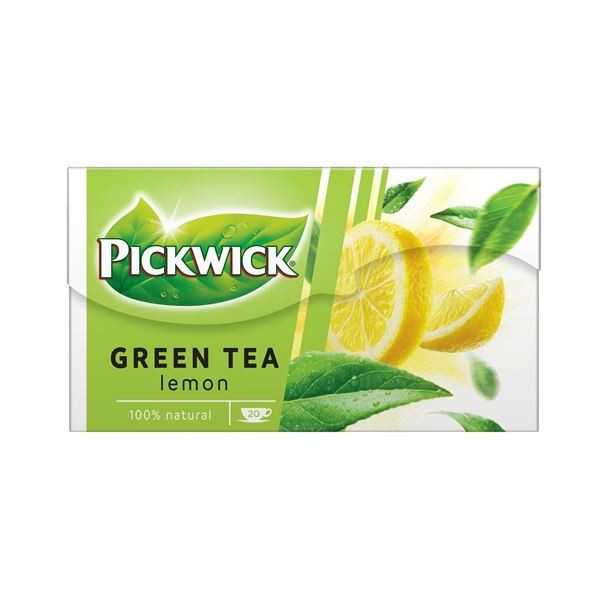 Zelený čaj Pickwick s citronem, 20x 2 g