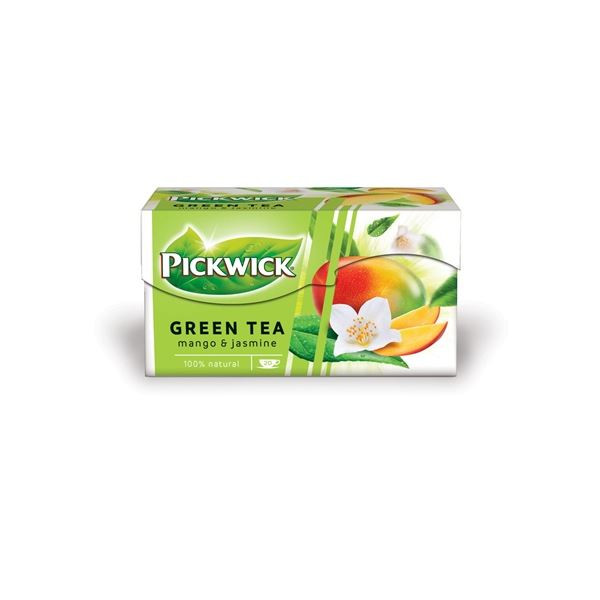 Zelený čaj Pickwick s mangem a jasmínem, 20x 1,5 g
