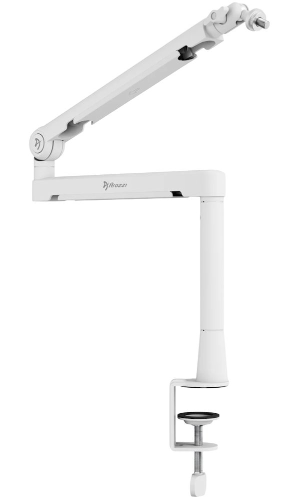 AROZZI držák na mikrofon BRACCIO Boom Arm/ nastavitelný/ univerzální/ bílý