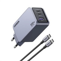 UGREEN síťová rychlonabíječka Nexode Pro 100W 3-Port, 2x USB-C, 1x USB-A