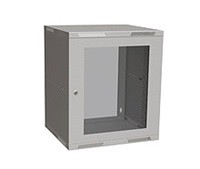 Solarix rozvaděč nástěnný skládaný SENSA LITE 12U 450mm, dveře sklo, RAL 7035