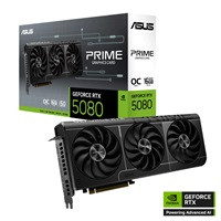ASUS VGA NVIDIA GeForce RTX 5080 PRIME 16GB OC, 16GB GDDR7, 3xDP, 1xHDMI