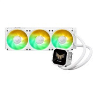 ASUS vodní chladič CPU AIO TUF GAMING LC III 360 ARGB LCD White, 3x120mm, LGA1851, AM5