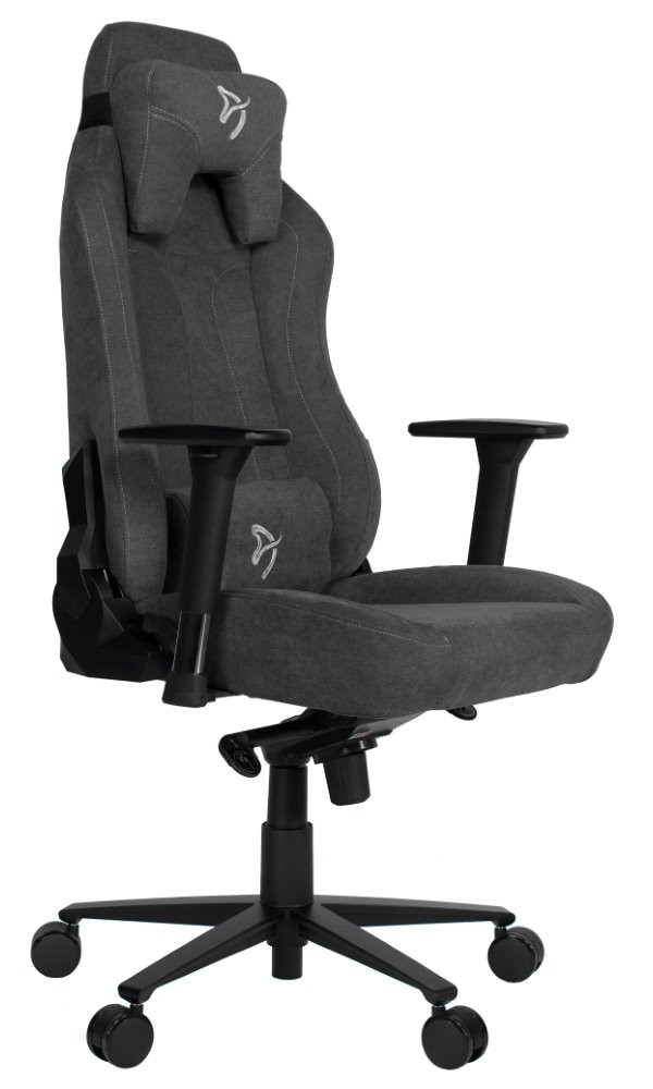 AROZZI herní židle VERNAZZA Soft Fabric Dark Grey/ povrch Elastron/ tmavošedá