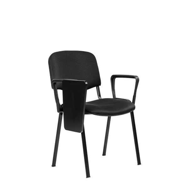 Konferenční židle ISO N se sklopným stolkem - čern