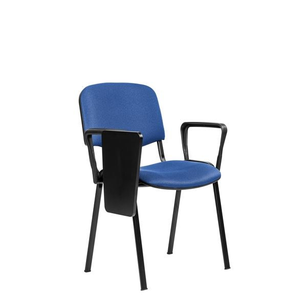 Konferenční židle ISO N se sklopným stolkem - modr