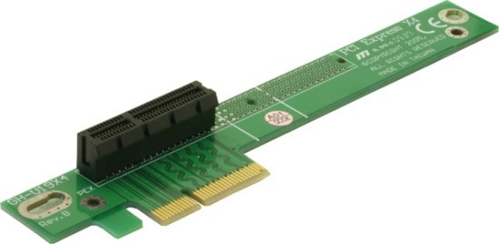 Delock PCI Express RiserCard  x4 na 1x PCIe x4 pravoúhlá