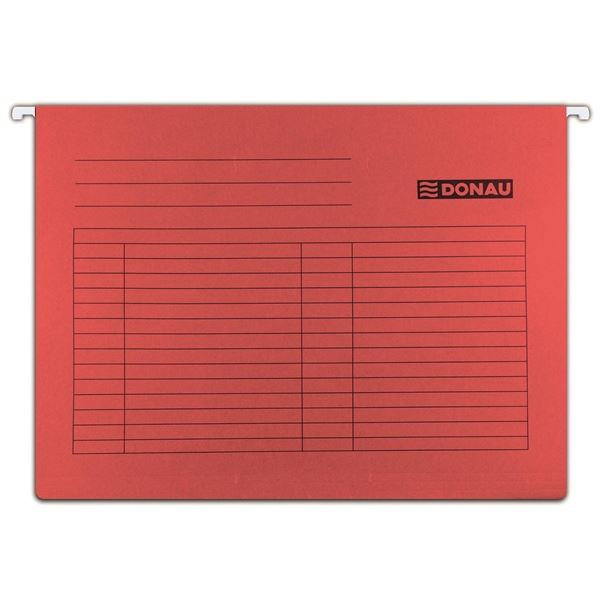 Závěsné desky Donau - červené, 5 ks