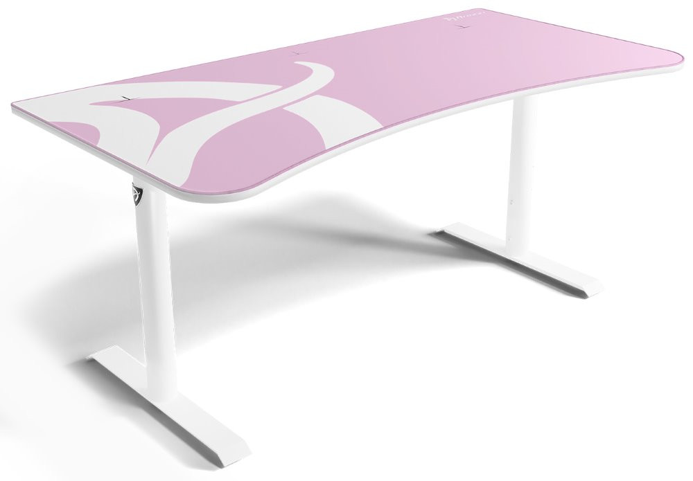 AROZZI herní stůl ARENA Gaming Desk White Pink