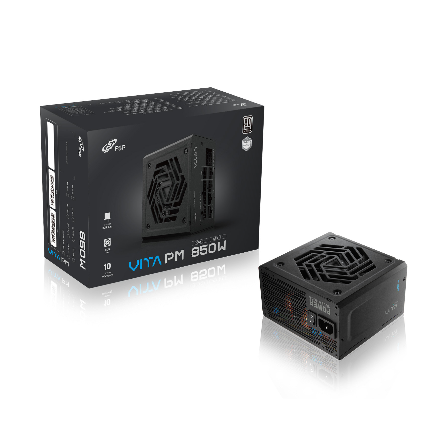 FSP VITA PM/850W/ATX 3.1/80PLUS Platinum/Modular/Retail