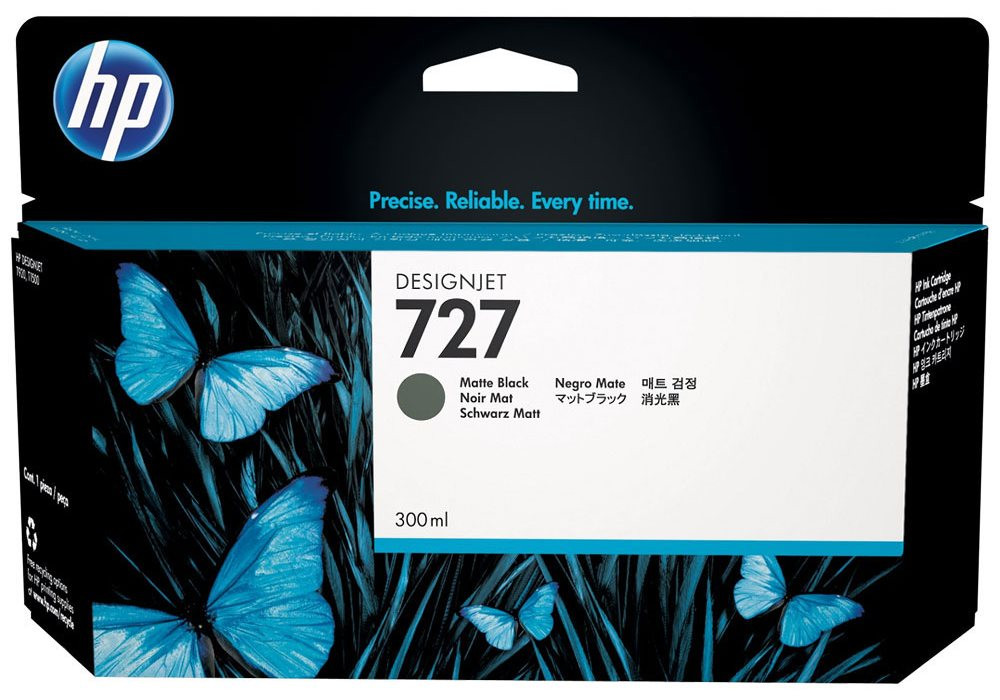 HP cartridge C1Q12A (727) černá matná pro DesignJet - 300ml