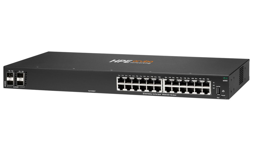 HPE Aruba Networking CX 6000 24G 4SFP Switch