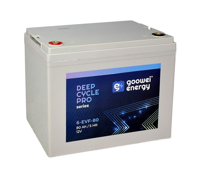 GOOWEI ENERGY Pb trakční záložní akumulátor VRLA GEL 12V/80Ah (6-EVF-80)