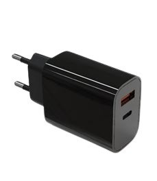 TB Touch  USB-C + USB-A černá nabíječka