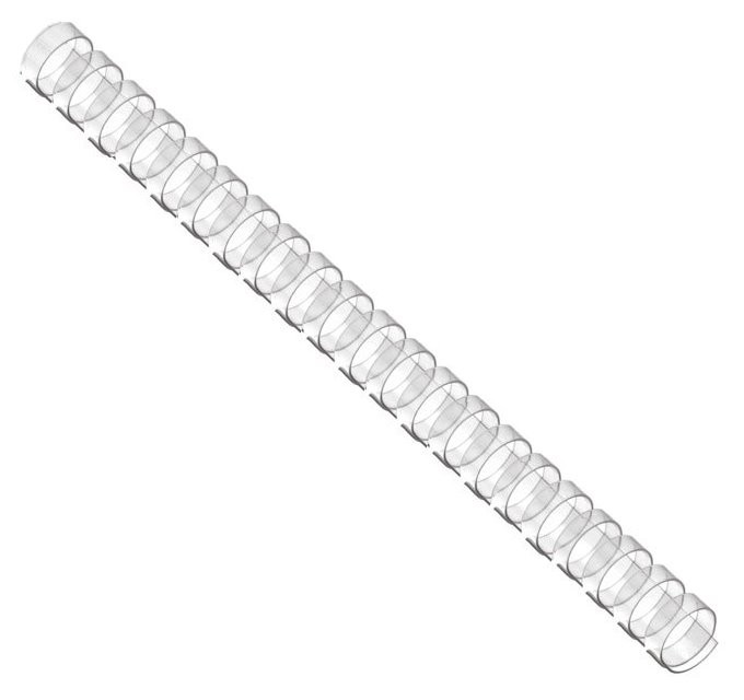 EUROSUPPLIES plastové hřbety/ formát A4/ 19mm/ čiré/ 100 pack