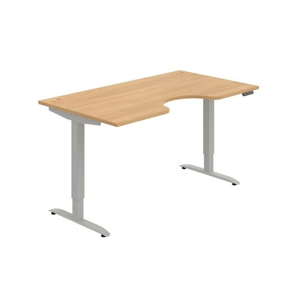 Psací stůl Hobis Motion Ergo MSE 2M 1600 - dub/šed