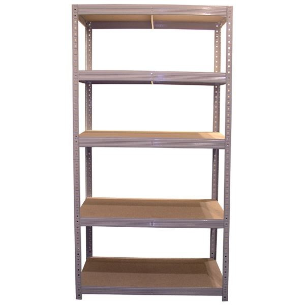 Bezšroubový regál, 90 x 180 x 45 cm,5 polic,pozink