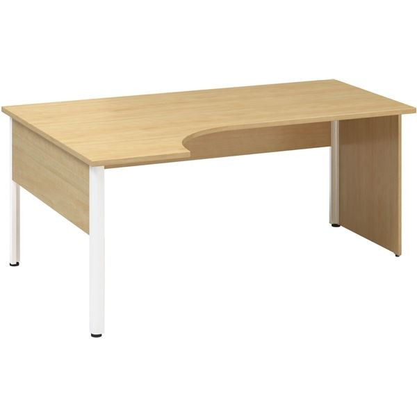 Psací stůl Alfa 100 - ergo, levý, 180 cm, divoká h