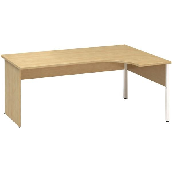 Psací stůl Alfa 100 - ergo, pravý, 180 cm, divoká