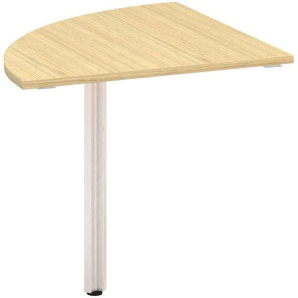 Přídavný stůl Alfa 100 - čtvrtkruh 80 cm, dub Vice