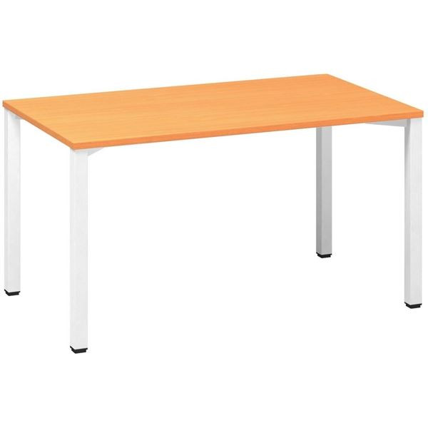 Psací stůl Alfa 200 - 140 x 80 cm, buk Bavaria/bíl