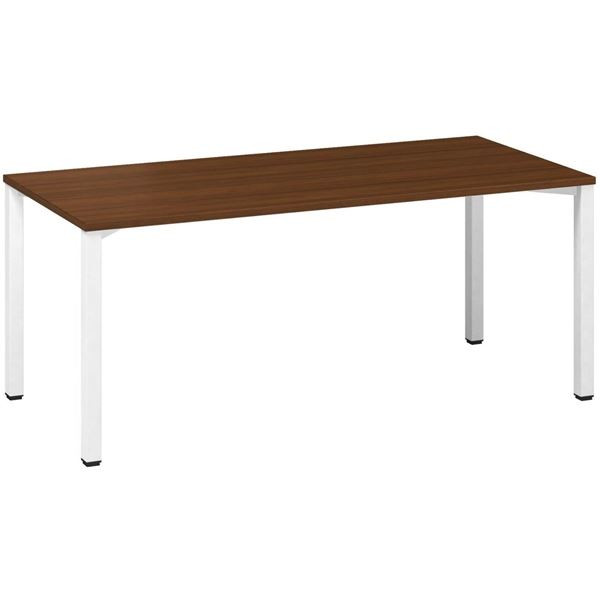 Psací stůl Alfa 200 - 180 x 80 cm, ořech/bílý