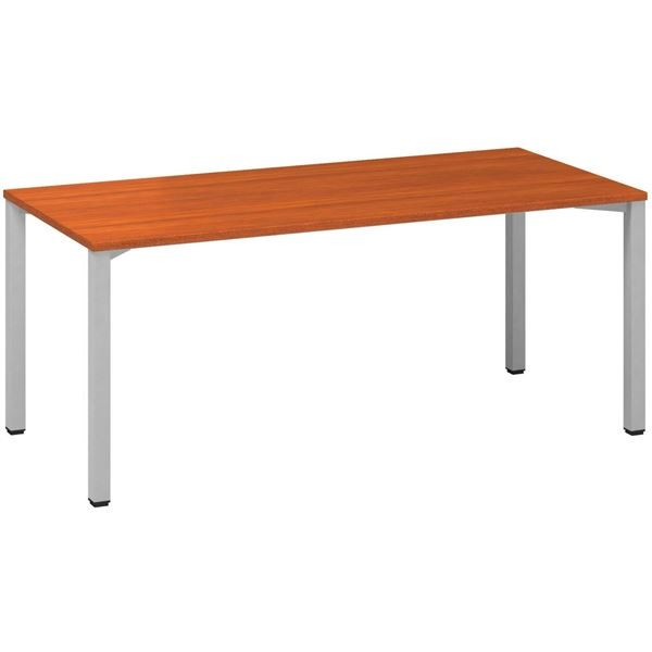 Psací stůl Alfa 200 - 180 x 80 cm, třešeň/stříbrný
