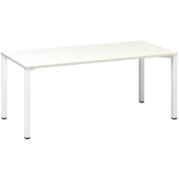 Psací stůl Alfa 200 - 180 x 80 cm, bílý/bílý