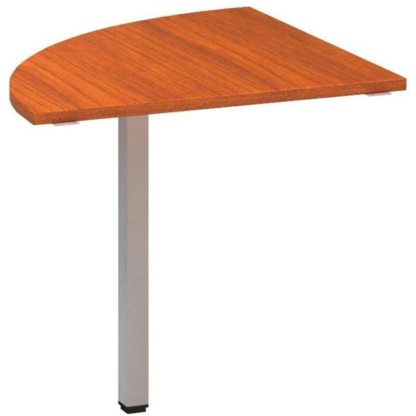 Přídavný stůl Alfa 200 - čtvrtkruh 80 cm, třešeň/s