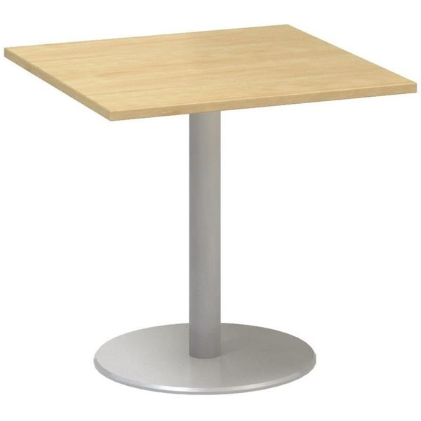 Jednací stůl Alfa 400 - 80 cm, divoká hruška/stříb